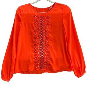 2undr Women's Orange Blouse